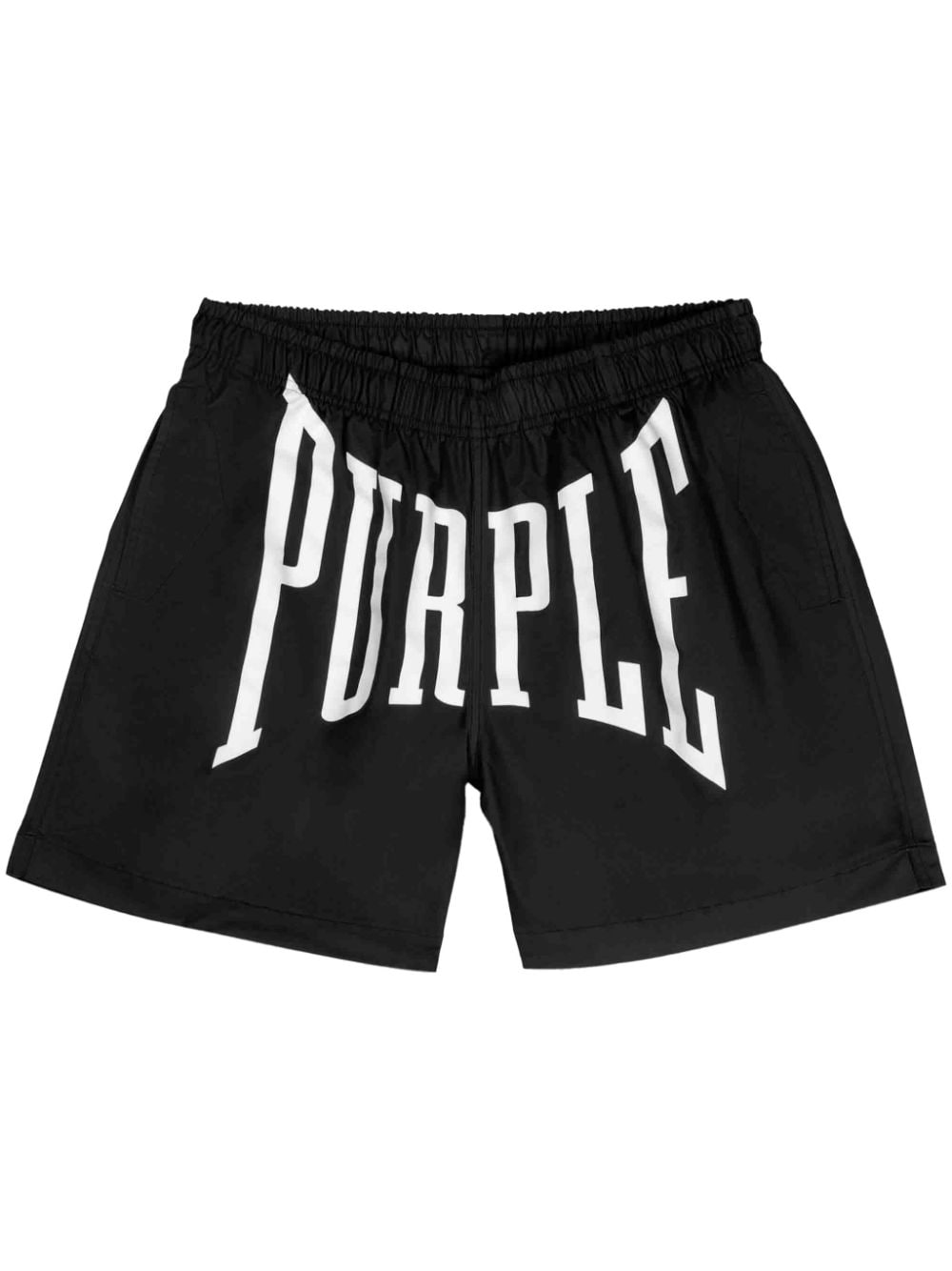 Purple Brand logo-print shorts - Black von Purple Brand