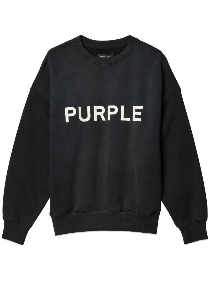 Purple Brand logo-print sweatshirt - Black von Purple Brand