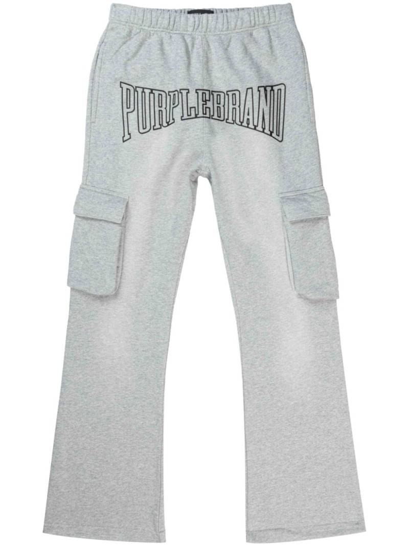 Purple Brand logo-print track pants - Grey von Purple Brand