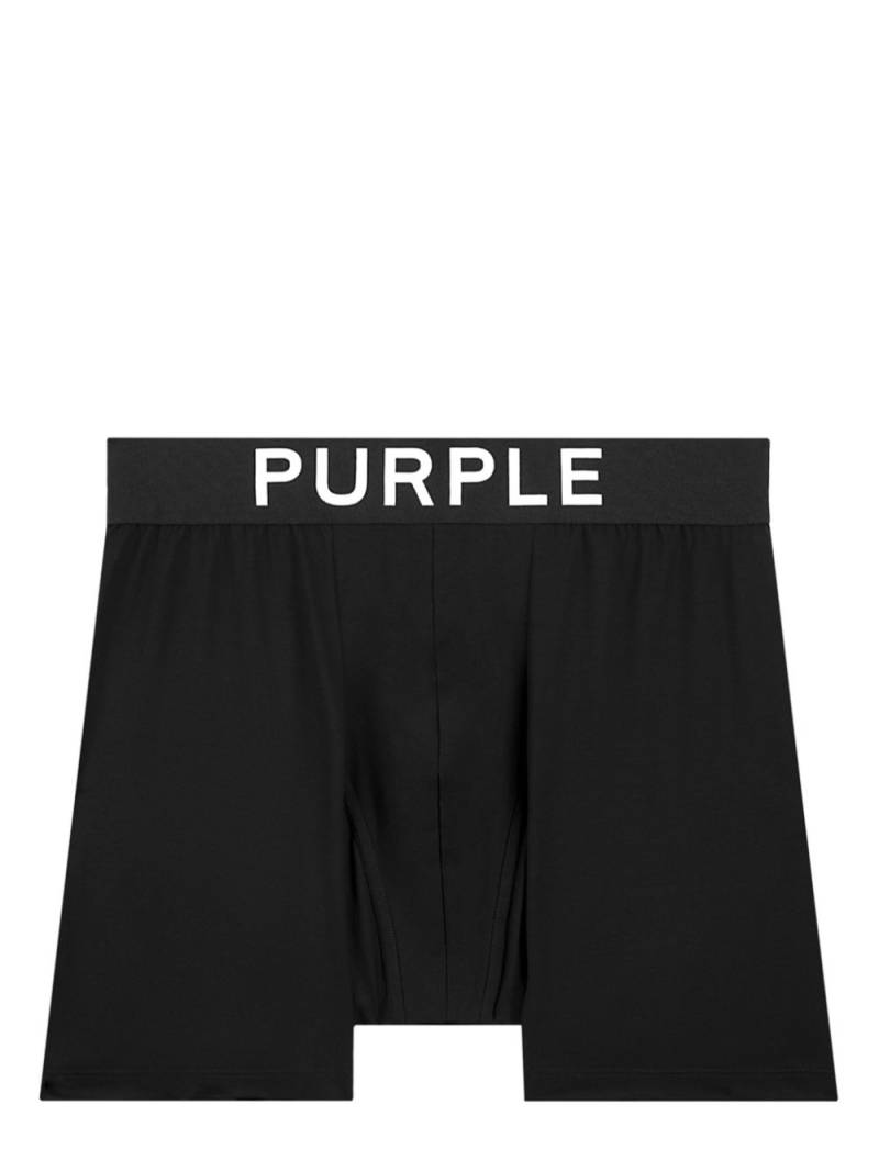 Purple Brand logo-waistband cotton boxers - Black von Purple Brand