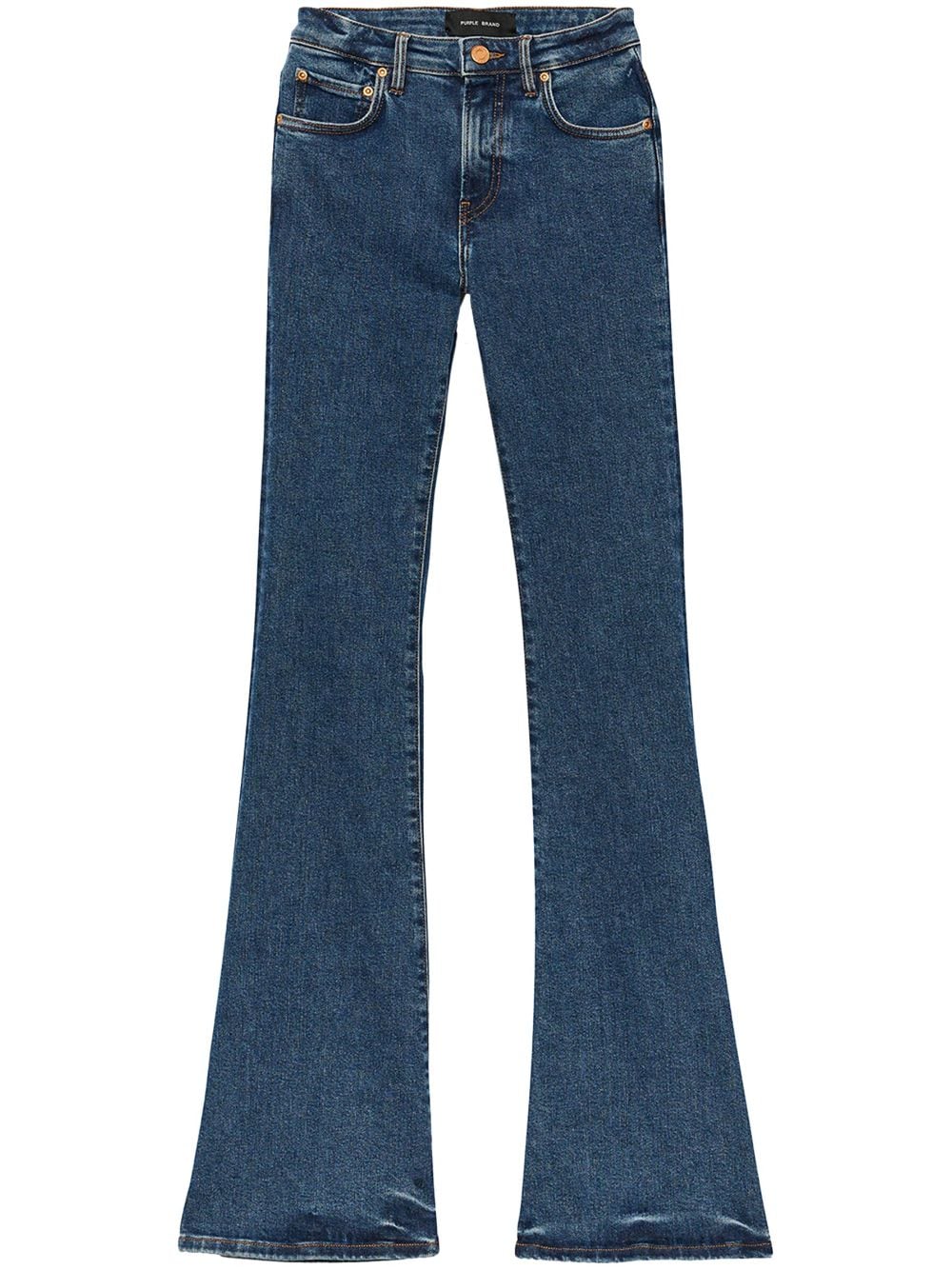 Purple Brand low-rise bootcut jeans - Blue von Purple Brand