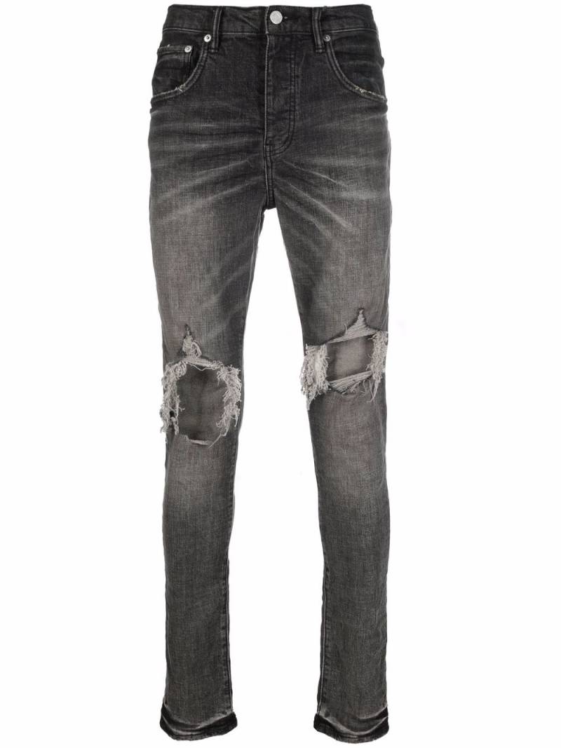 Purple Brand low-rise slim-fit jeans - Grey von Purple Brand