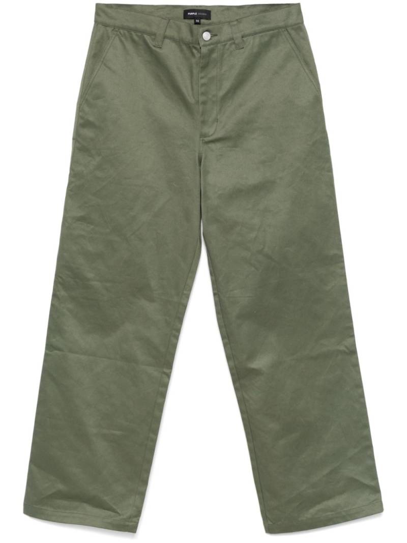 Purple Brand straight trousers - Green von Purple Brand