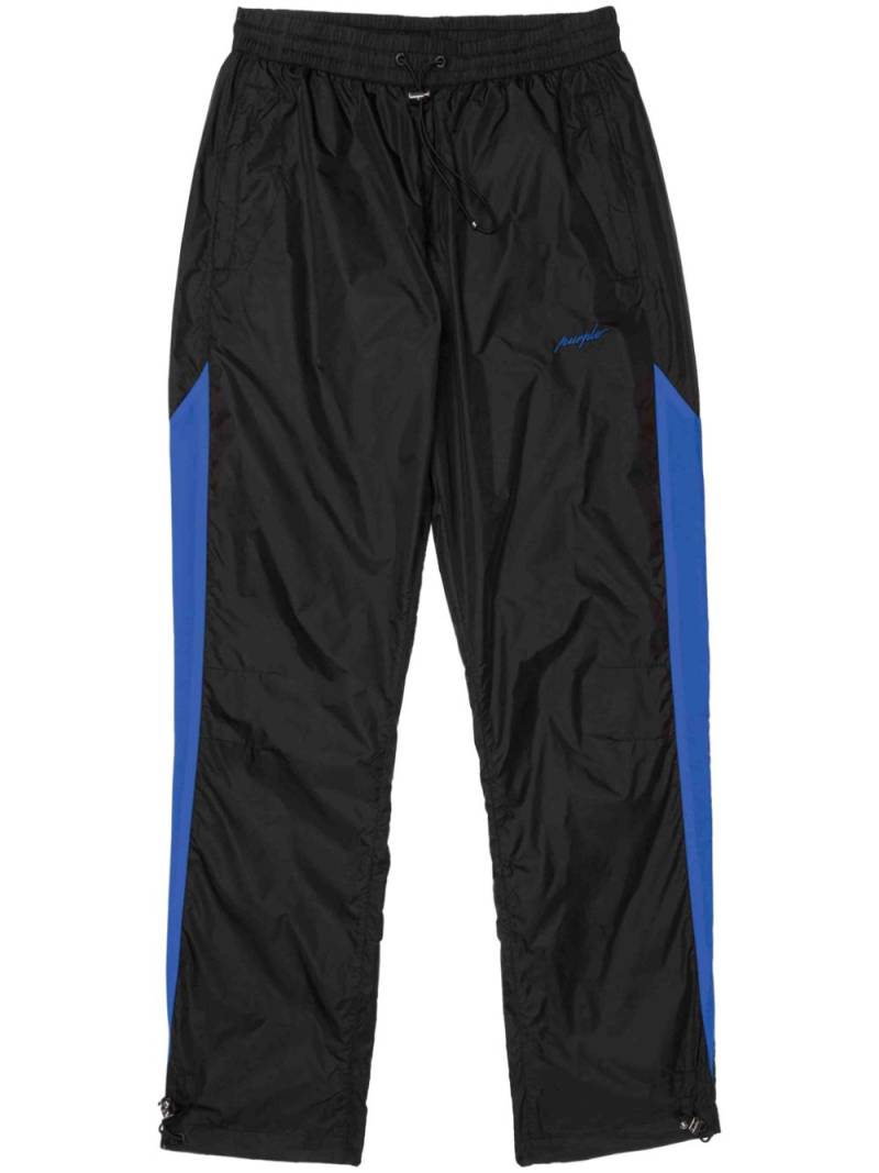 Purple Brand striped track pants - Black von Purple Brand