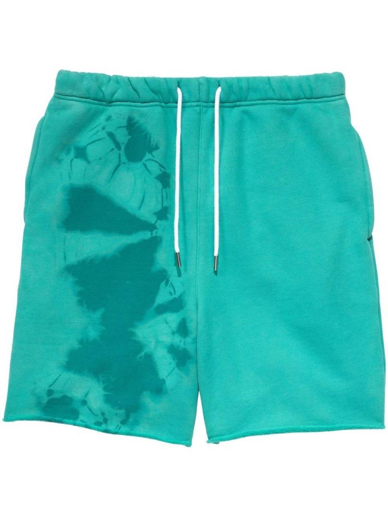 Purple Brand tie-dye print track shorts - Green von Purple Brand