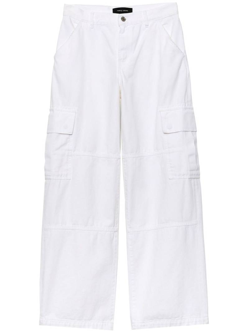 Purple Brand wide-leg cargo trousers - White von Purple Brand