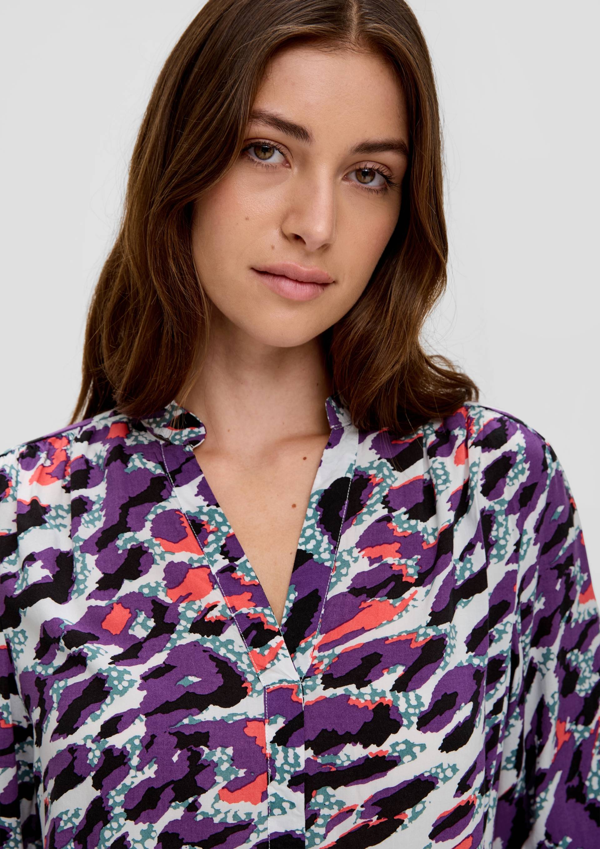 QS Druckbluse, mit modernem Animal-print von QS