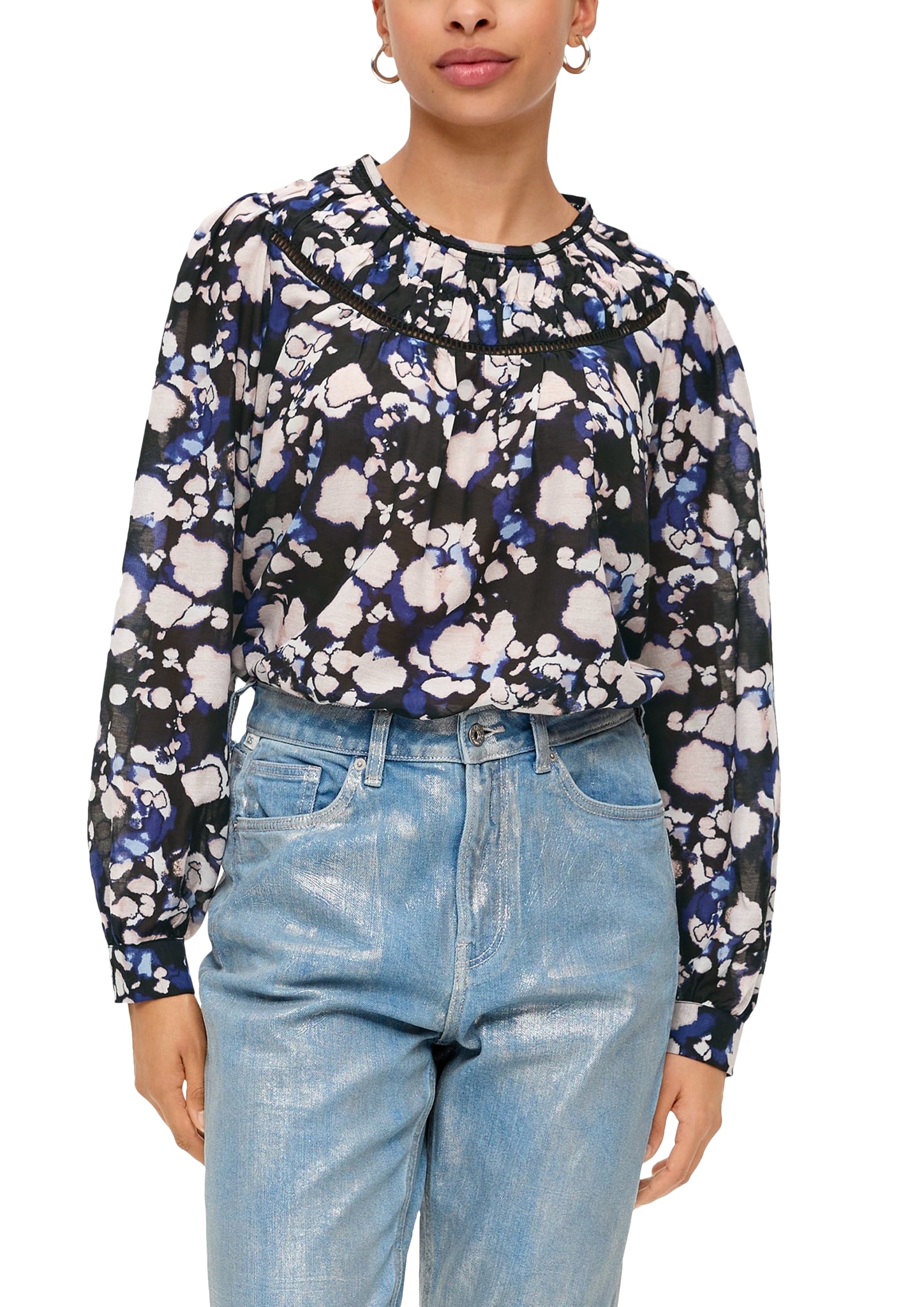 QS Shirtbluse, mit Allover-Druck QS Shirtbluse, mit Allover-Druck von QS