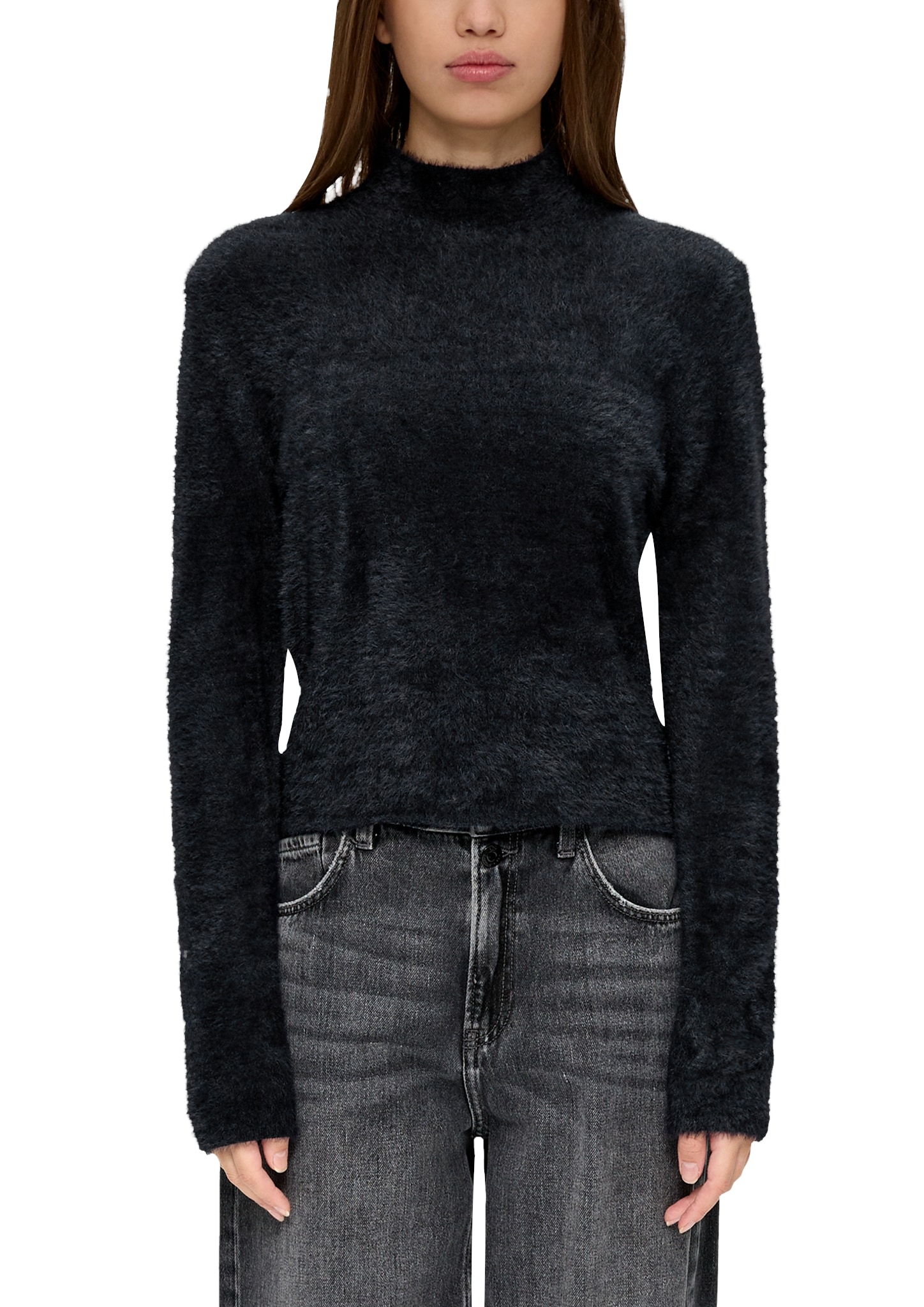 QS Strickpullover, im hüftlangen Schnitt QS Strickpullover, im hüftlangen Schnitt von QS