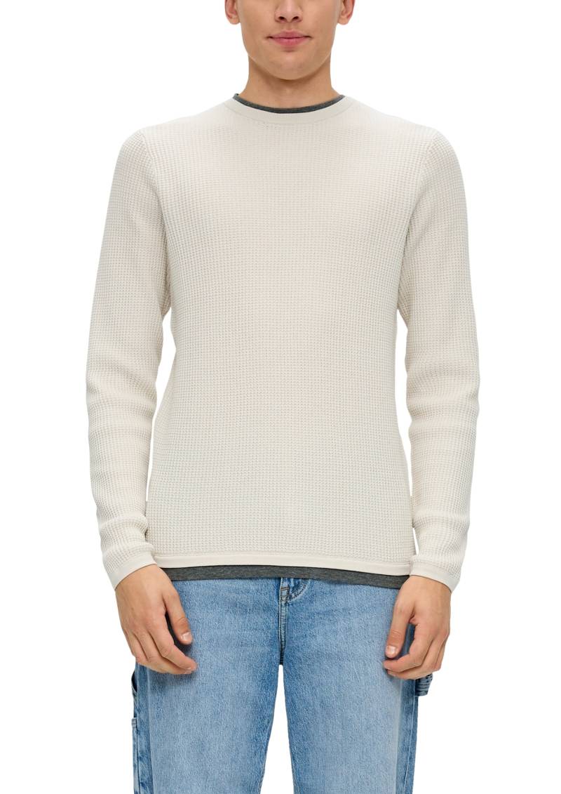 QS Strickpullover, mit schlichtem Strick-Muster von QS