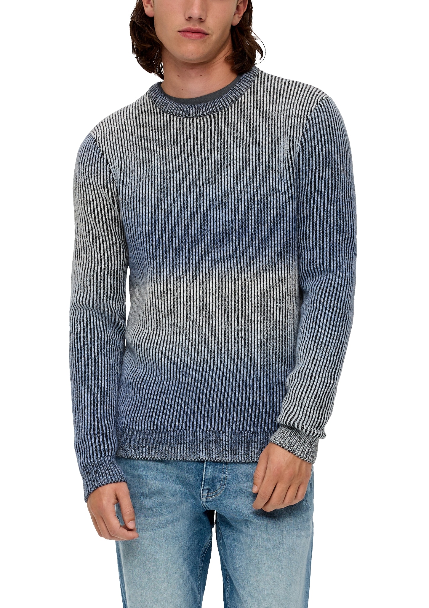 QS Strickpullover, mit verlaufender Farbwirkung von QS