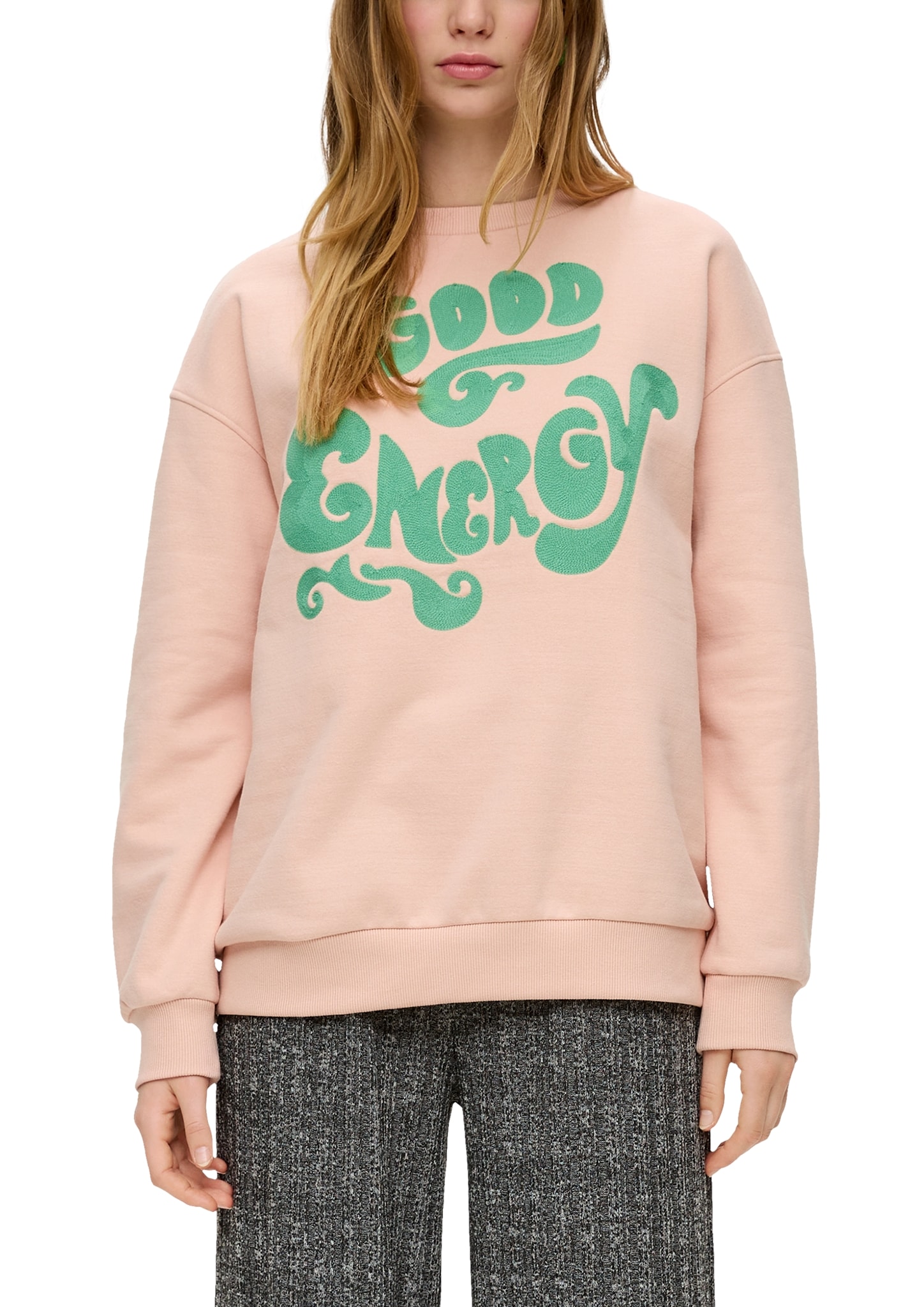 QS Sweatshirt, mit grossem Frontprint von QS