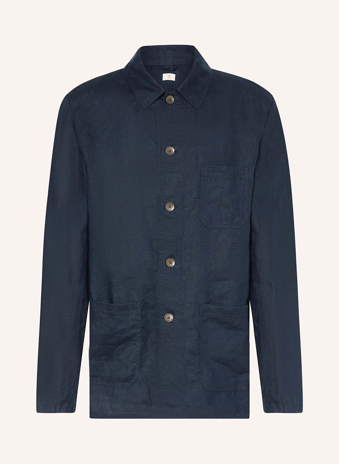 q1 Manufaktur Leinen-Overjacket blau q1 Manufaktur Leinen-Overjacket blau von Q1 Manufaktur