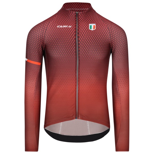 Q36.5 - Jersey Long Sleeve R2 Made In Italy - Velotrikot Gr L;M;S;XL;XXL grau;rot von Q36.5