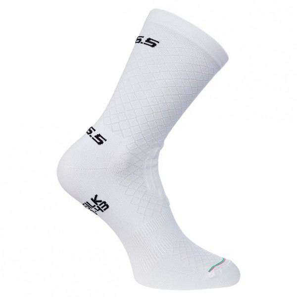 Q36.5 - Leggera - Velosocken Gr 36-39 weiß/grau von Q36.5