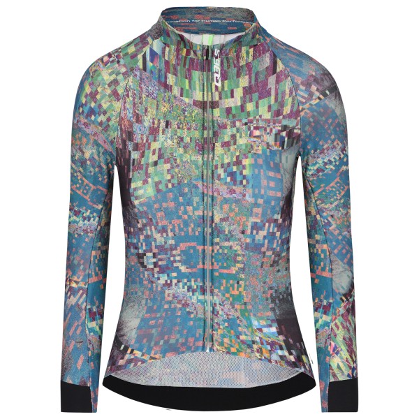 Q36.5 - Women's Gregarius Hybrid Thermomap Long Sleeve Jersey - Velotrikot Gr XS grau von Q36.5