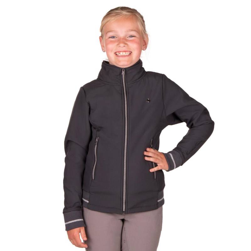 Wasserdichte Kinderjacke Lieke Jungen Anthrazit 12A von QHP