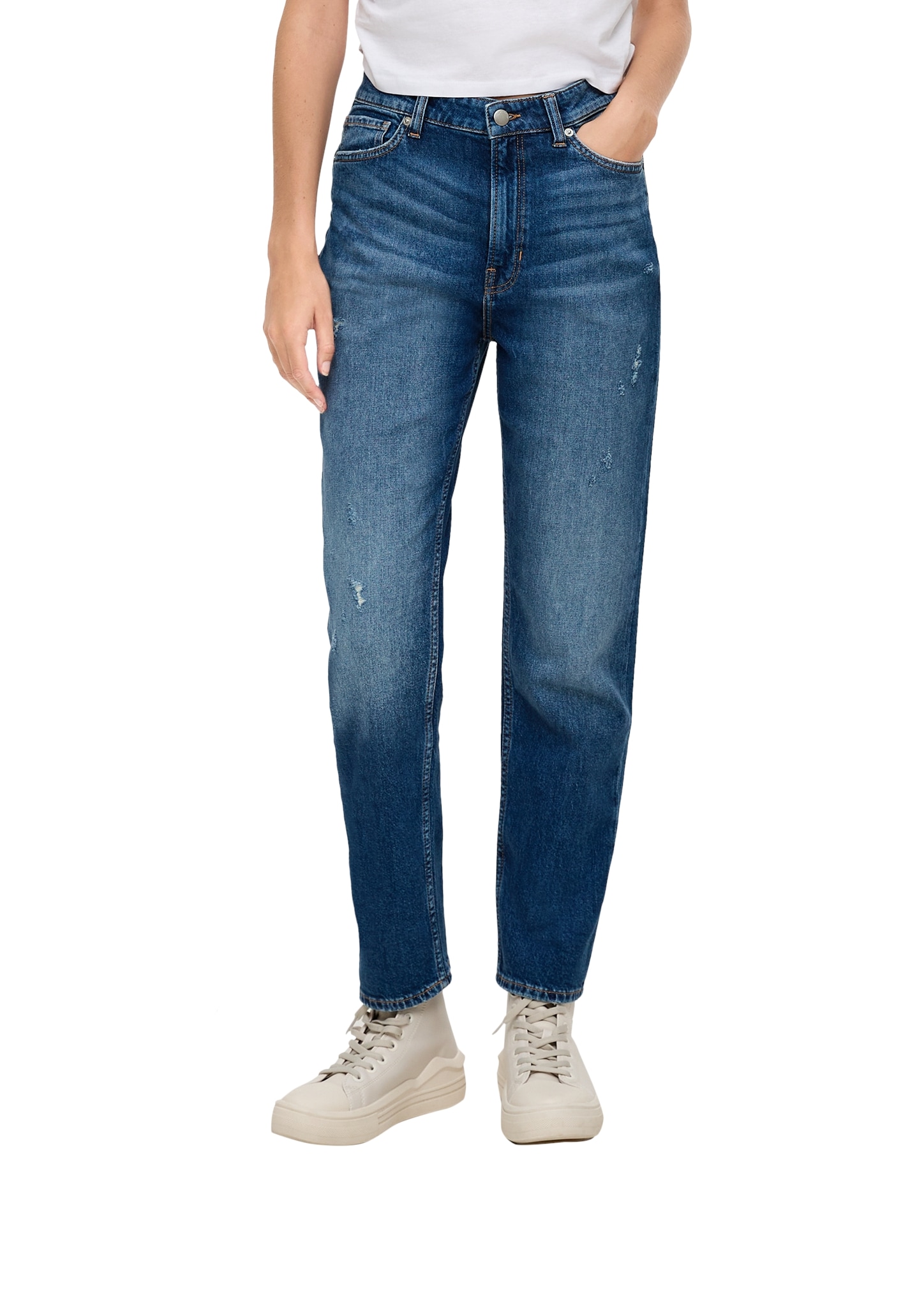 QS 5-Pocket-Jeans, mit geradem Beinverlauf von QS