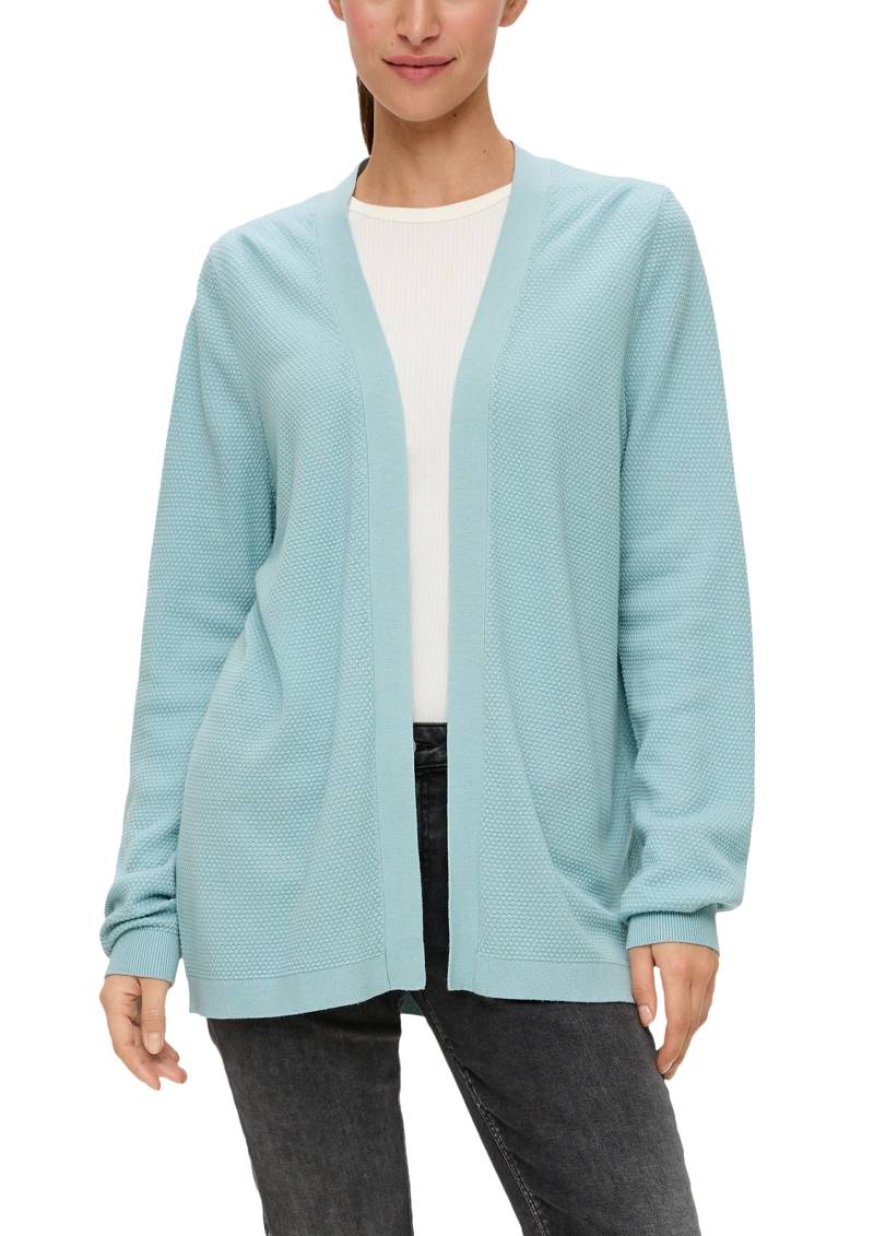 QS Strickjacke, mit Markenlabel von QS