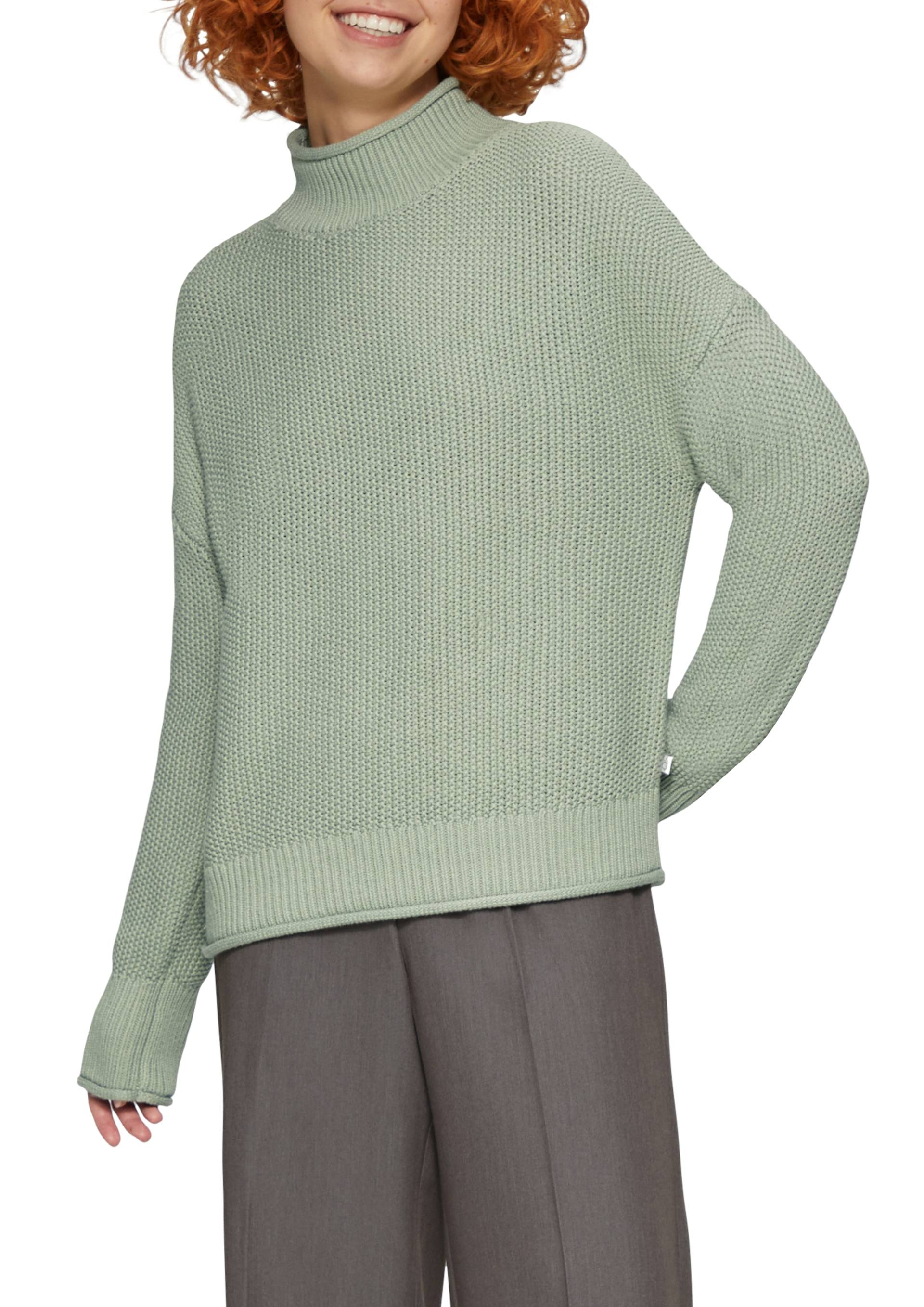 QS Strickpullover, mit geripptem Rollkragen von QS