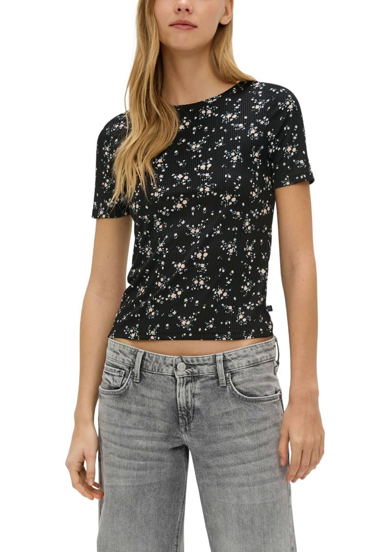 QS T-Shirt, mit Allover Floralprint von QS