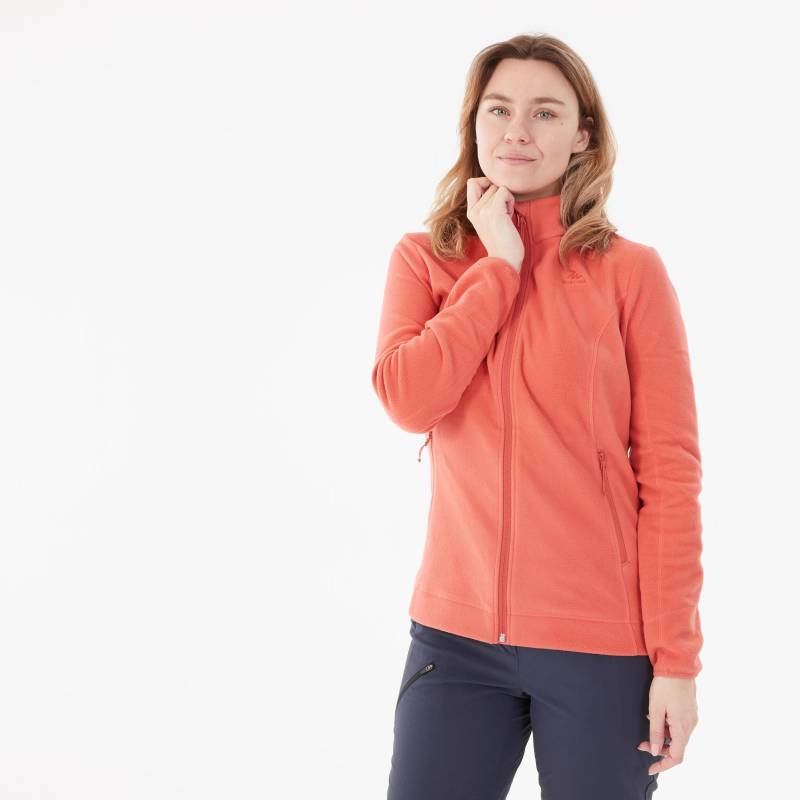 Fleece - Mh120 Damen Orange Bunt XS von QUECHUA