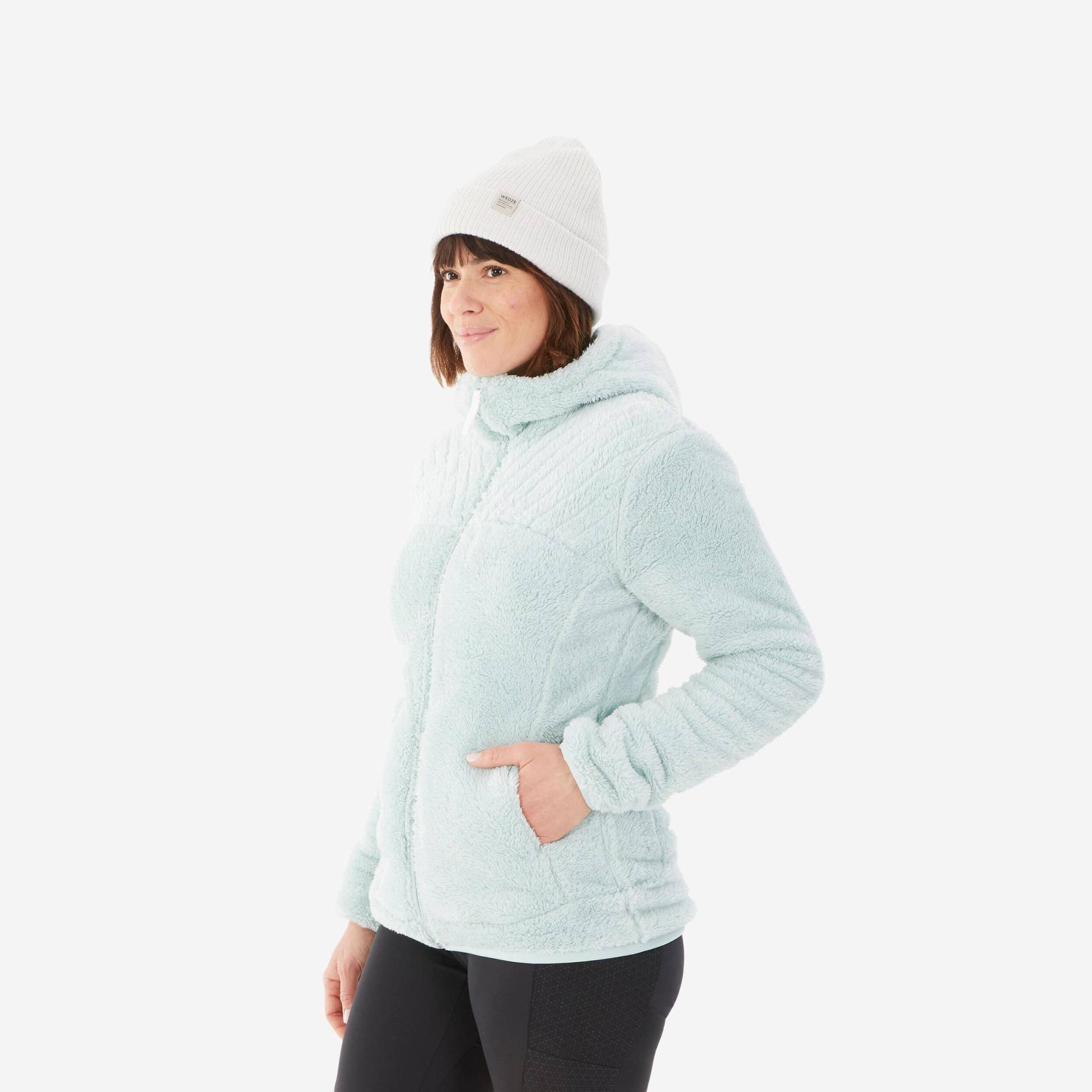 QUECHUA - Fleece SH500, für Damen, Spacegrau, Größe 52/2XL von QUECHUA