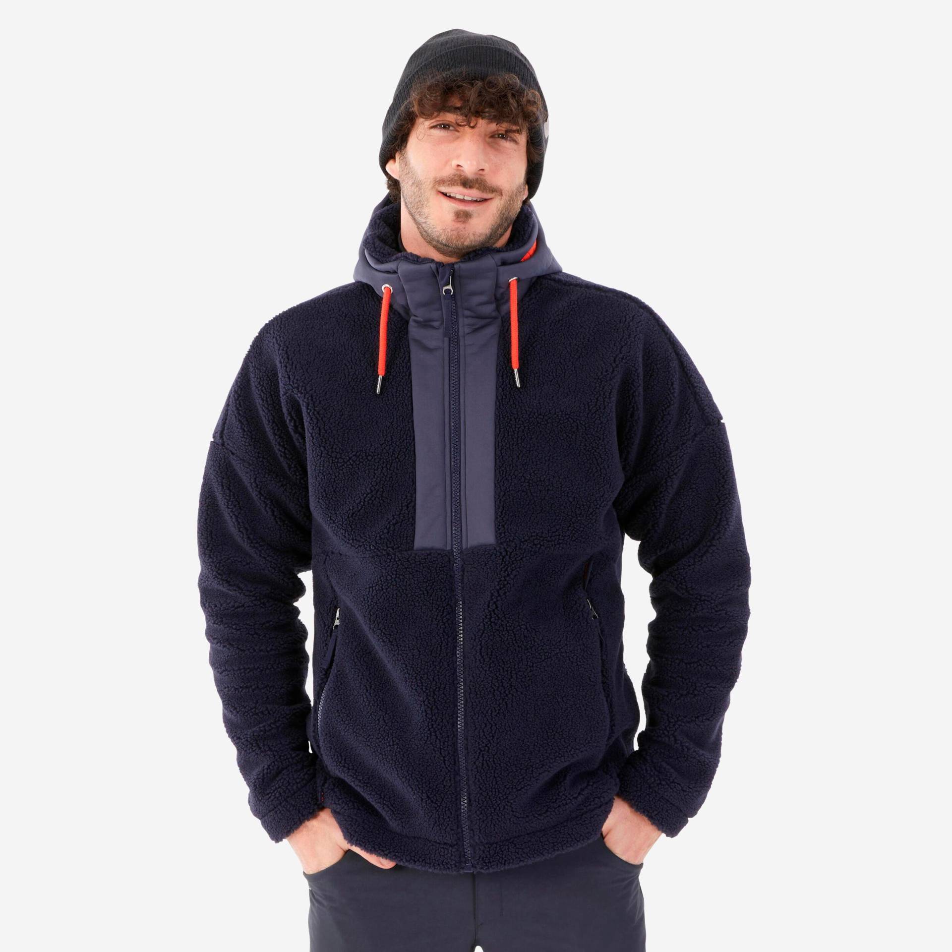 Fleece - Sh900 Herren Blau Bedruckt XL von QUECHUA