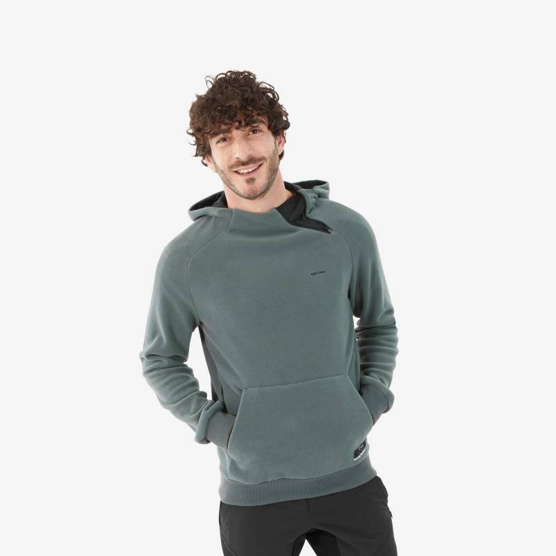 Fleecepullover Hoodie Bergwandern - Mh100 Herren Ocker XXL von QUECHUA