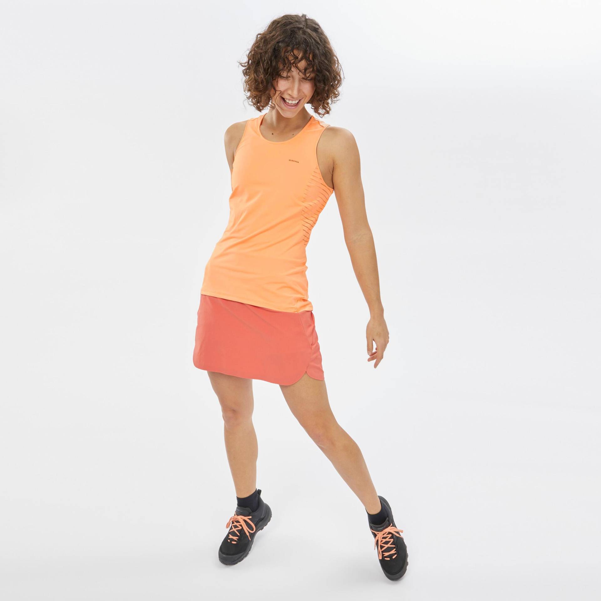 Skort - Mh550 Damen Orange Bunt 46 von QUECHUA