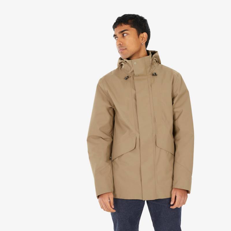 QUECHUA - Jacke NH550, für Herren, Braun Leder, Größe 3XL von QUECHUA