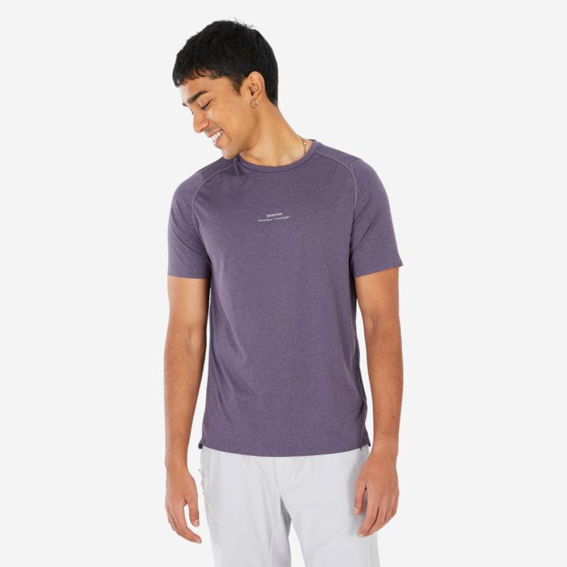 Kurzarmshirt - Mh500 Herren Violett Bedruckt 3XL von QUECHUA