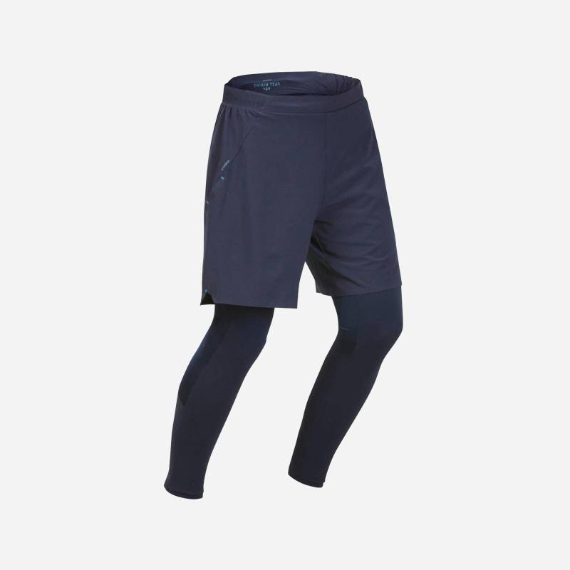 Leggings - Fh 900 Herren Blau Bedruckt 40/M von QUECHUA