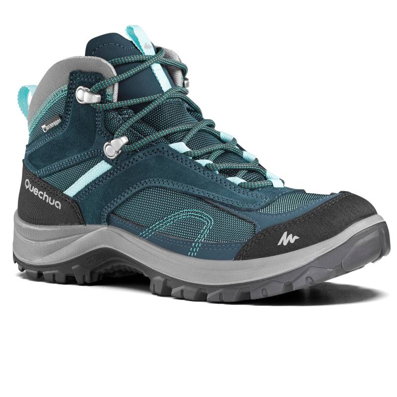 Schuhe - Mh100 Mid Wtp Unisex Nachtblau 36 von QUECHUA