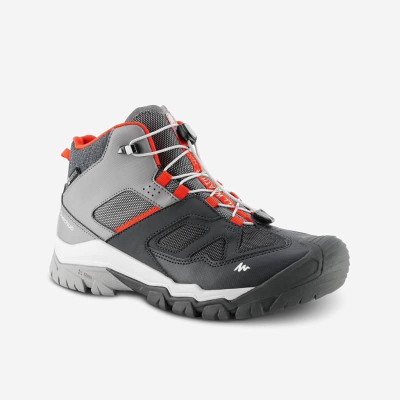 Schuhe - Crossrock Mid Unisex Gewittergrau 38 von QUECHUA