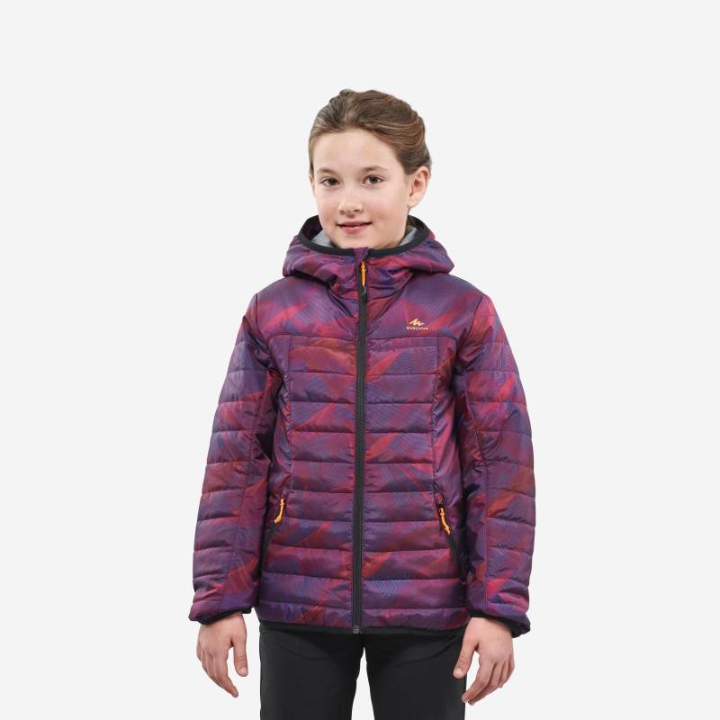 Wattierte Jacke - Mh500 Unisex Violett Bedruckt 123-130CM von QUECHUA