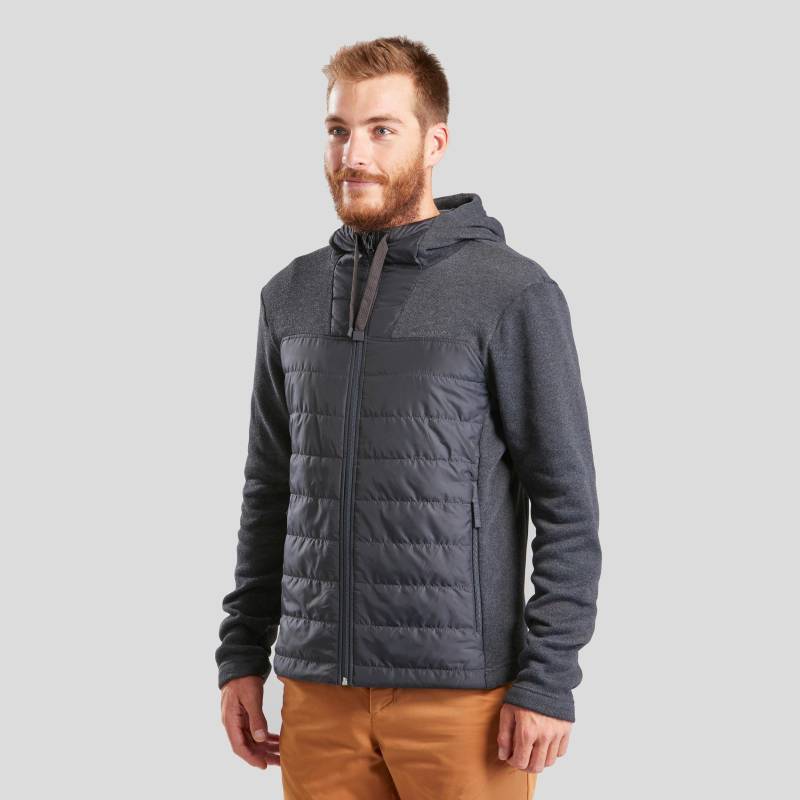 Pullover - N500 Wind Herren Gewittergrau S von QUECHUA