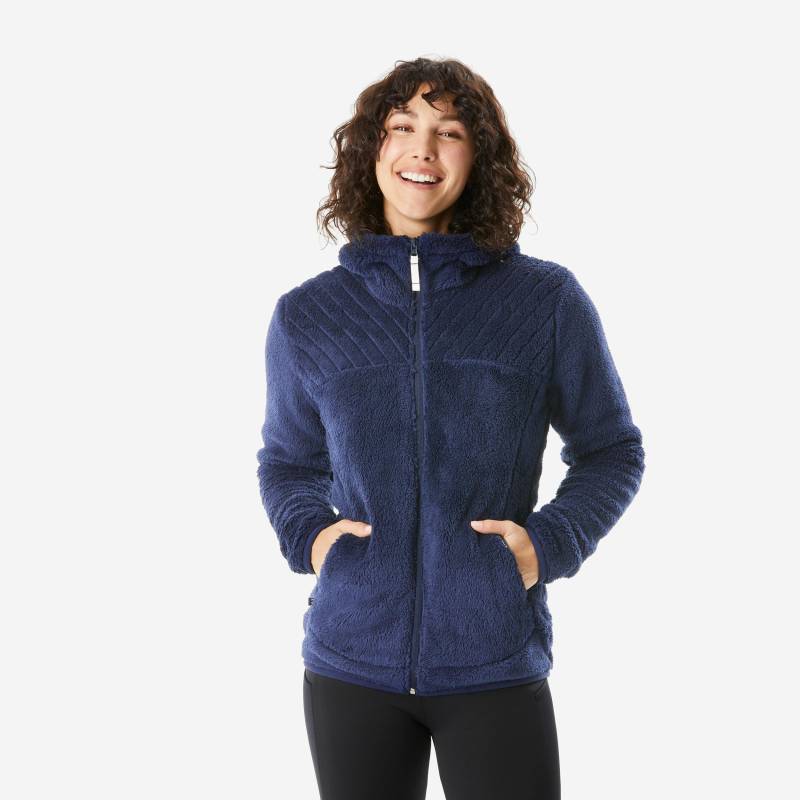 QUECHUA - Fleece SH500, für Damen, Nachtblau, Größe S von QUECHUA