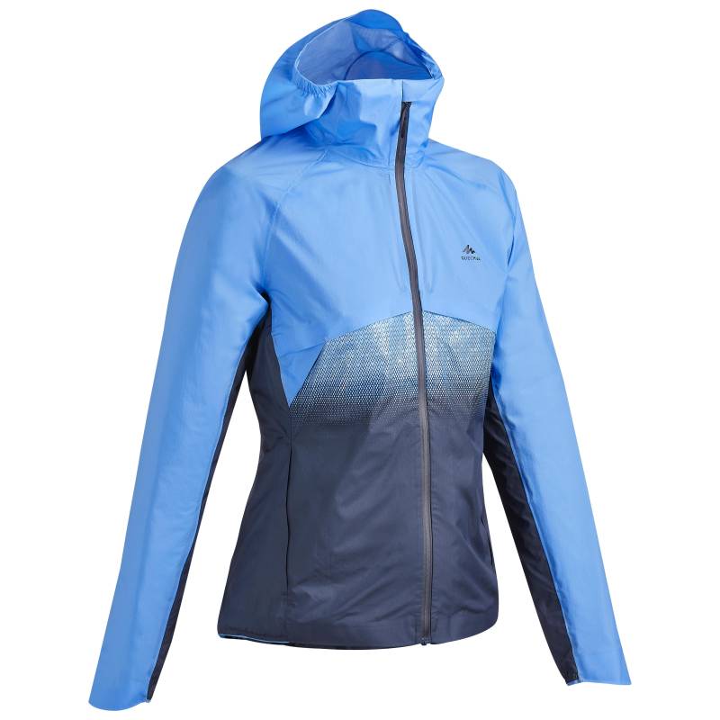 Jacke - Fh900 Hybrid Damen Blau Bedruckt XXS von QUECHUA