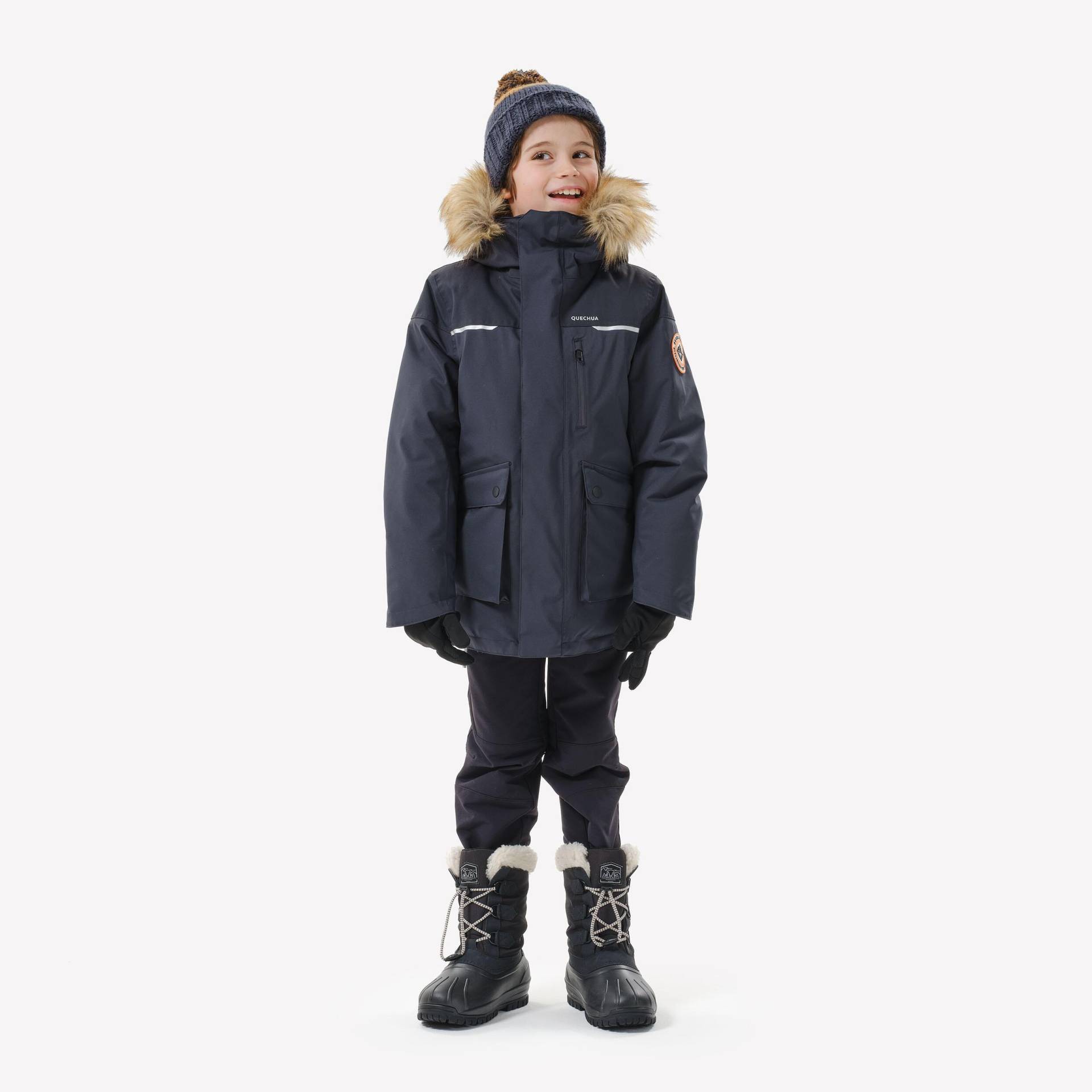 Parka - Sh900 Unisex Taubengrau 164/170 von QUECHUA