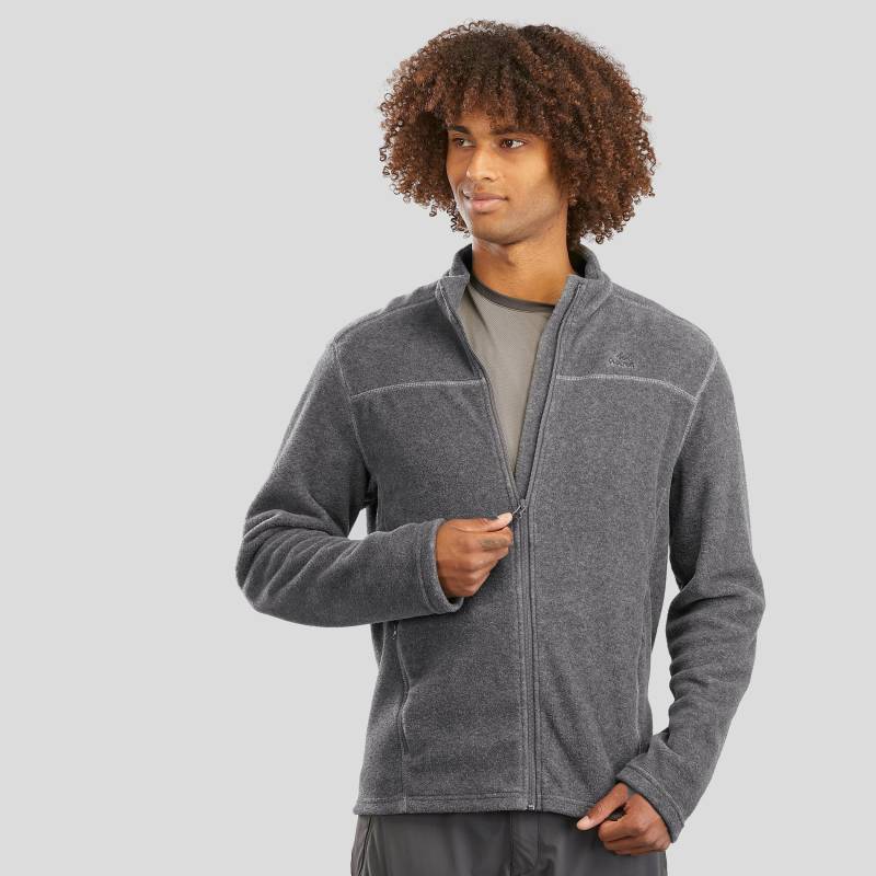 Fleece - Mh120 Herren Gewittergrau 3XL von QUECHUA