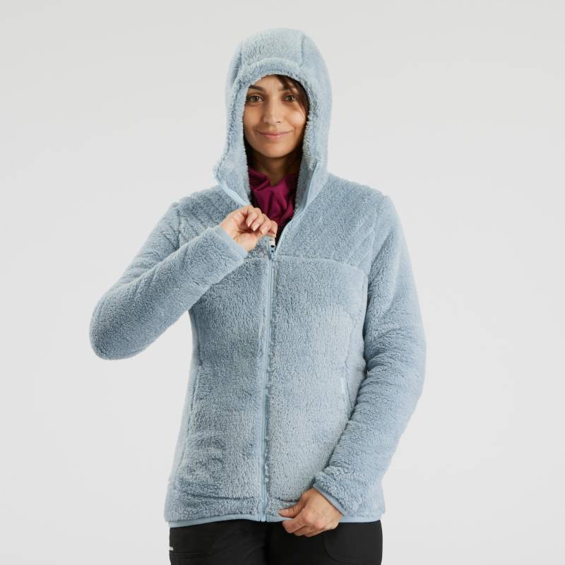 Fleece - Warm Sh500 Damen Gletscherblau XS von QUECHUA