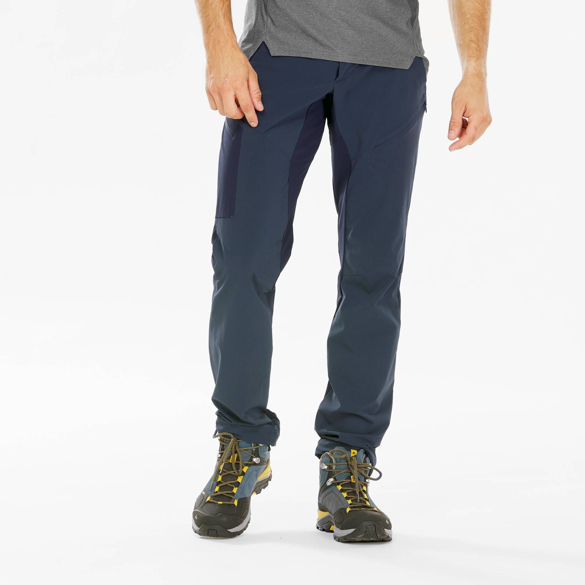 Sporthose - Mh500 Herren Blau Bedruckt 40/M von QUECHUA