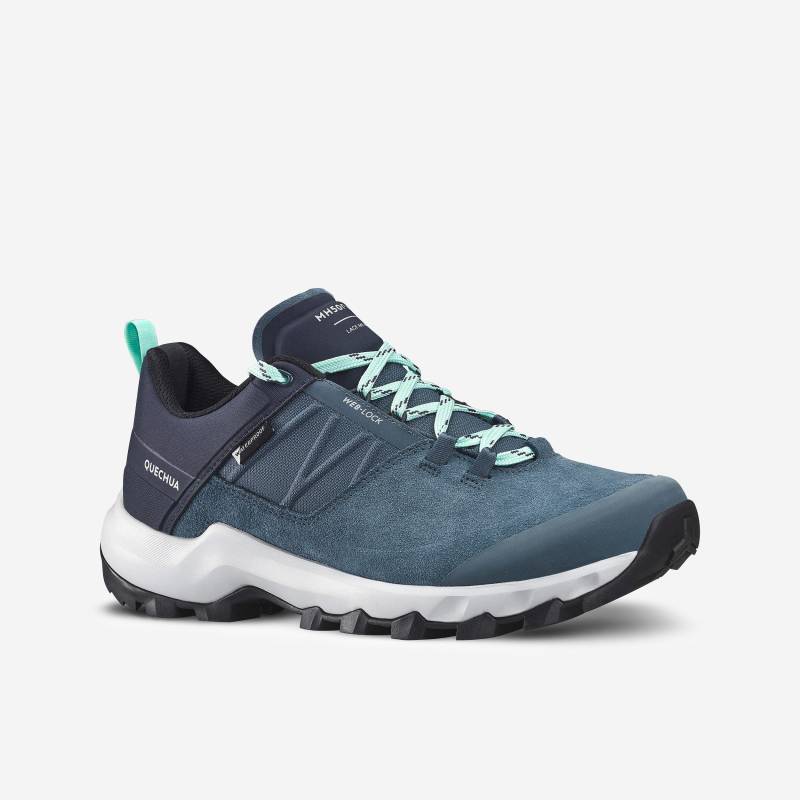 Schuhe - Mh500 Damen Blau Bedruckt 41 von QUECHUA