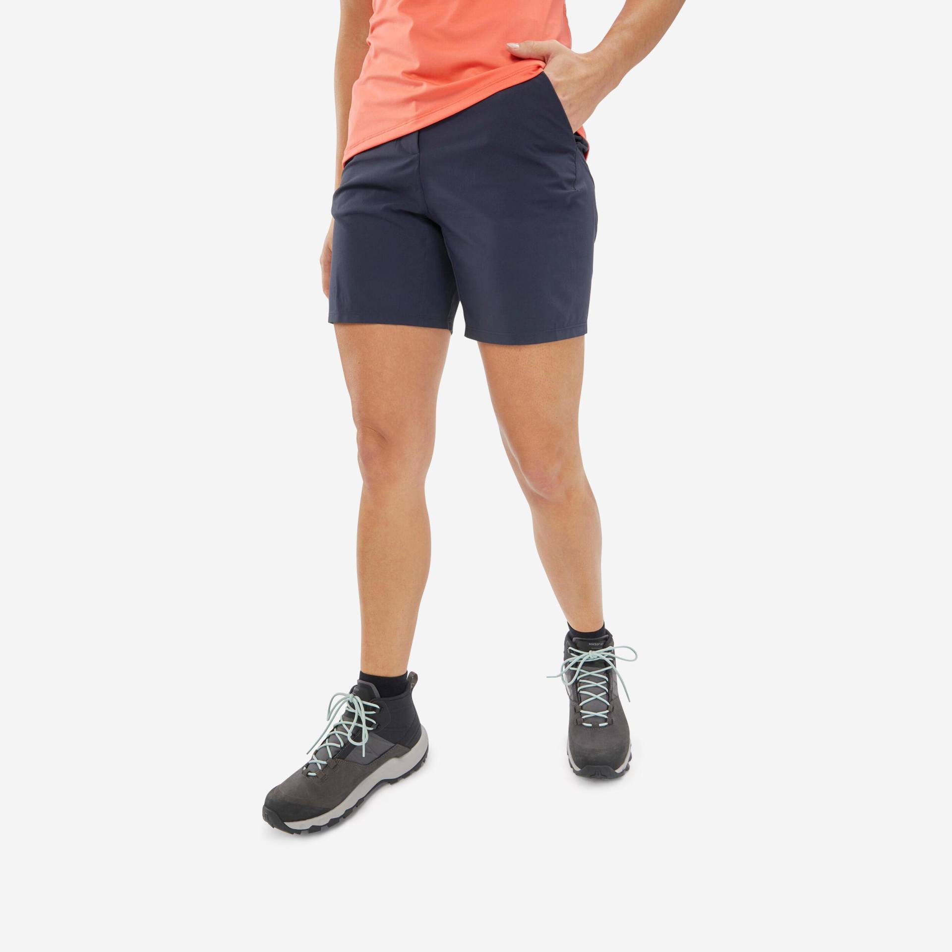 Shorts - Mh100 Damen Blau Bedruckt 42 von QUECHUA