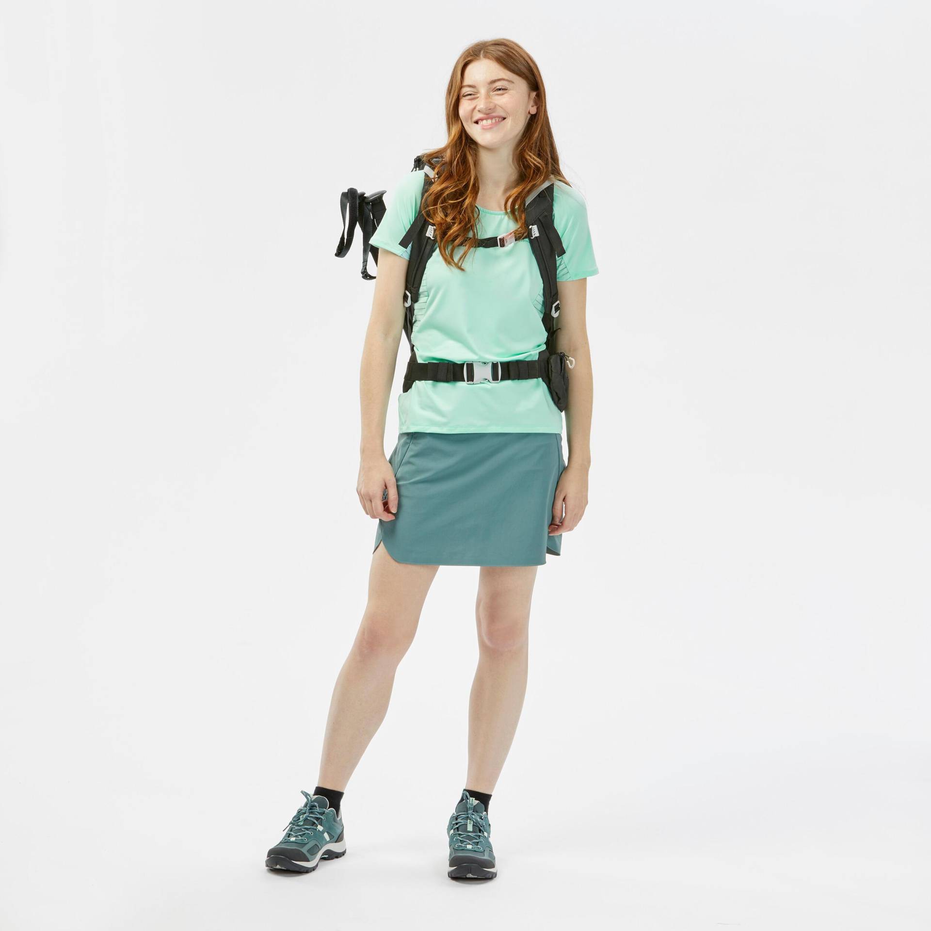 Skort - Mh550 Damen Ocker 40 von QUECHUA