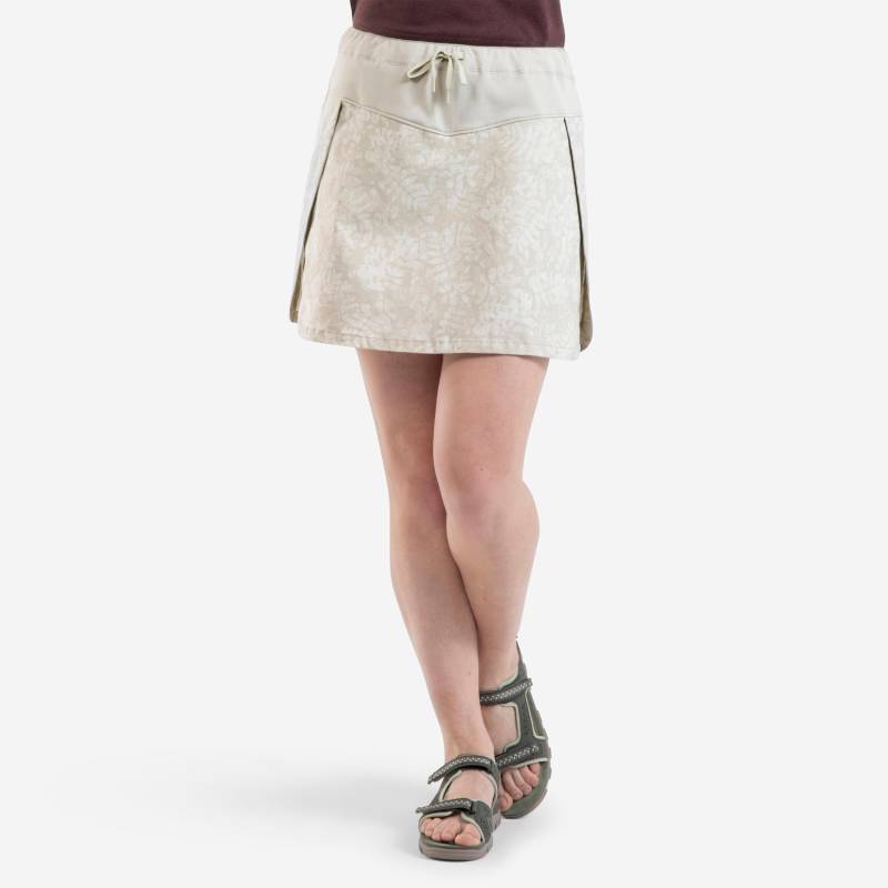 QUECHUA - Skort NH500, für Damen, Beige, Größe 38 von QUECHUA