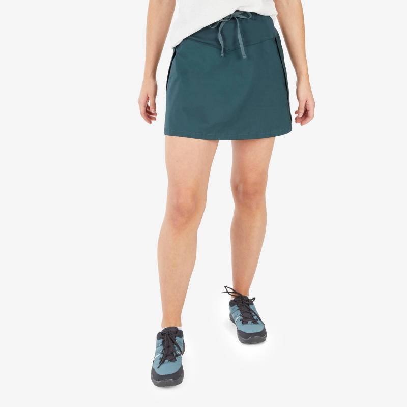 QUECHUA - Skort NH500, für Damen, Space Black, Größe 48 von QUECHUA