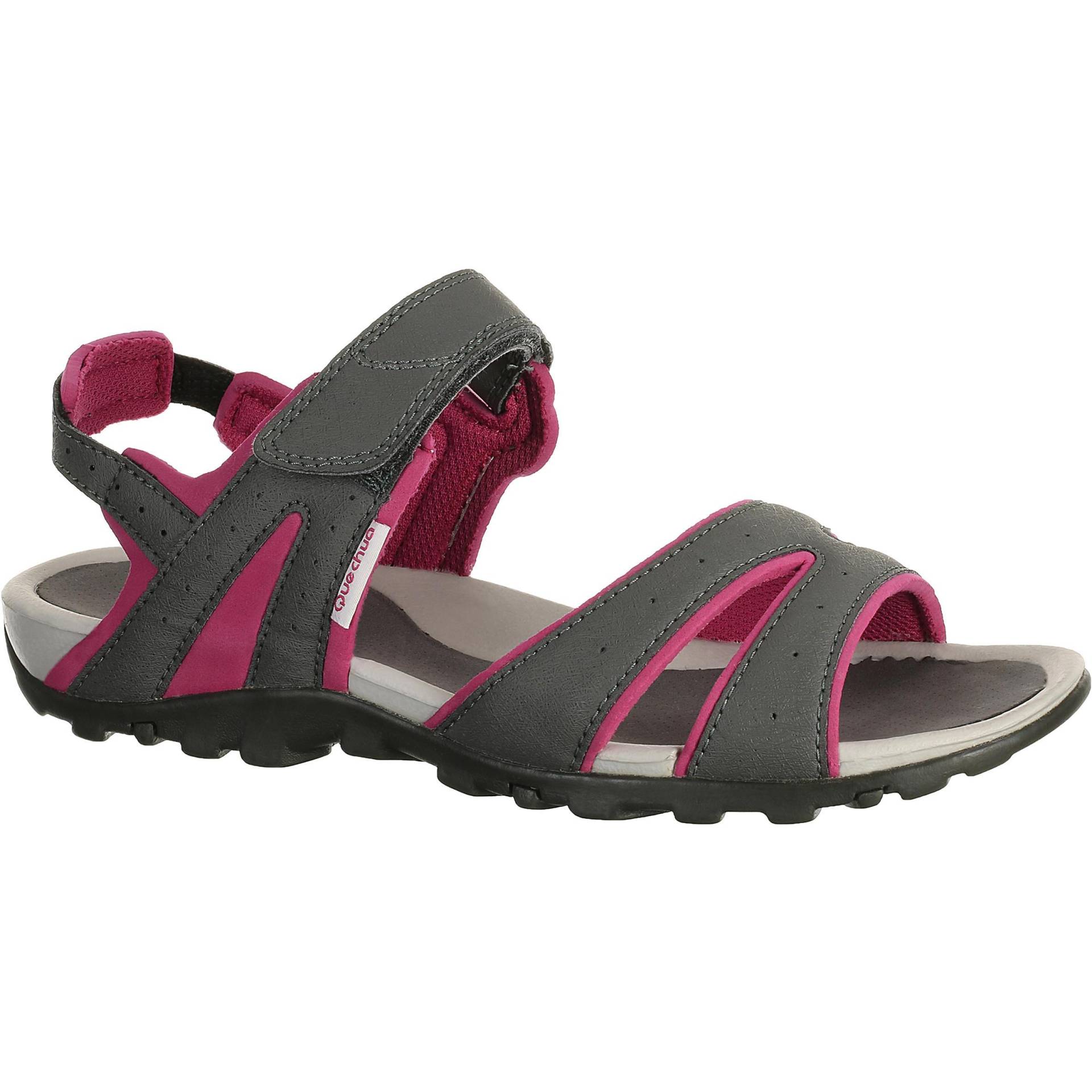 QUECHUA - Sandalen NH100, für Damen, Weinrot, Größe 36 von QUECHUA