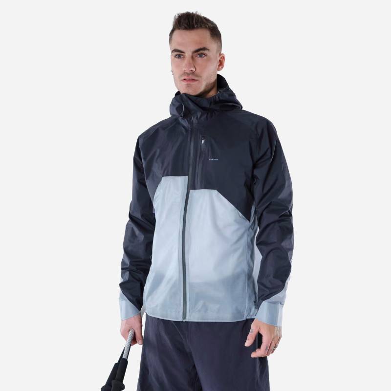 Jacke - Fh900 Wtp Hybrid Herren Blau Bedruckt S von QUECHUA